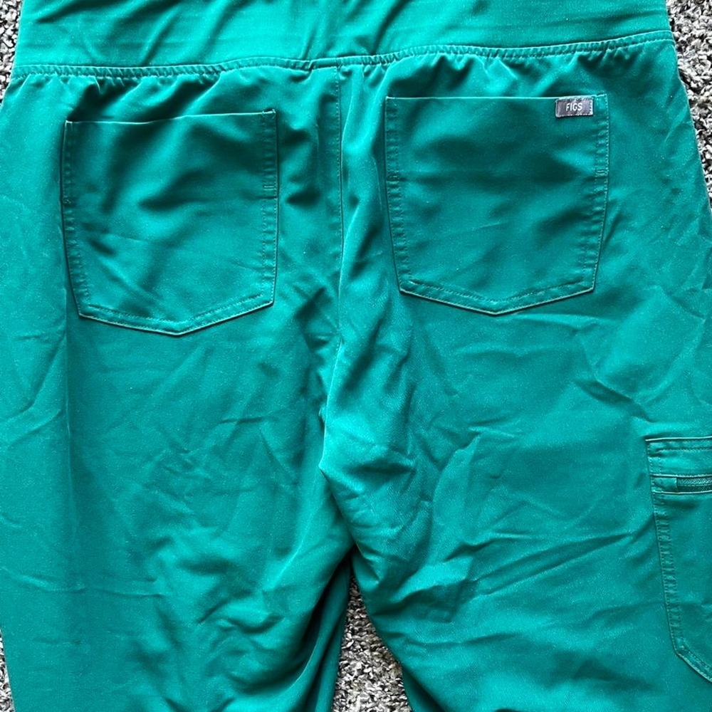 FIGS Zamora High Rise Jogger Scrub Pants Green Large Petite W23SW2016P - Picture 5 of 5